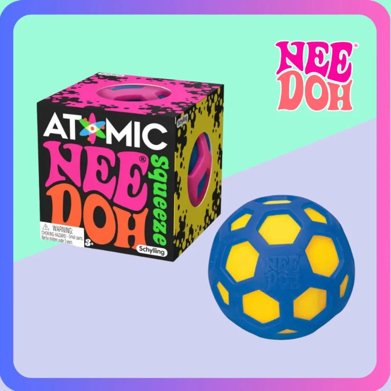 NeeDoh Squishy Schylling Atomic Stress Relief Ball Squishies Blind Box Stress Relief Toy Sensory NeeDoh Fidget Toy Party Gift