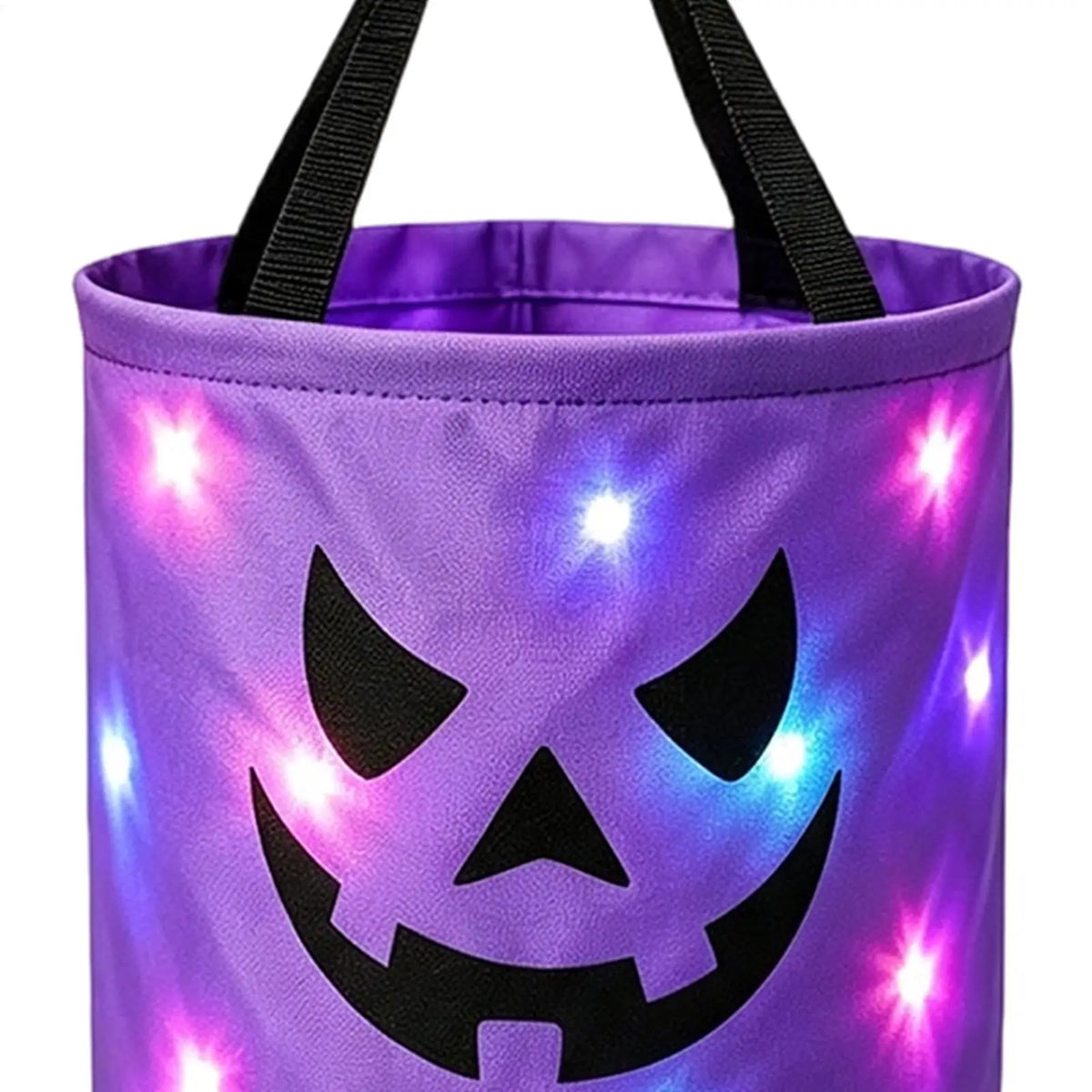 LED Light Up Halloween Pumpkin Candy Basket for Kids