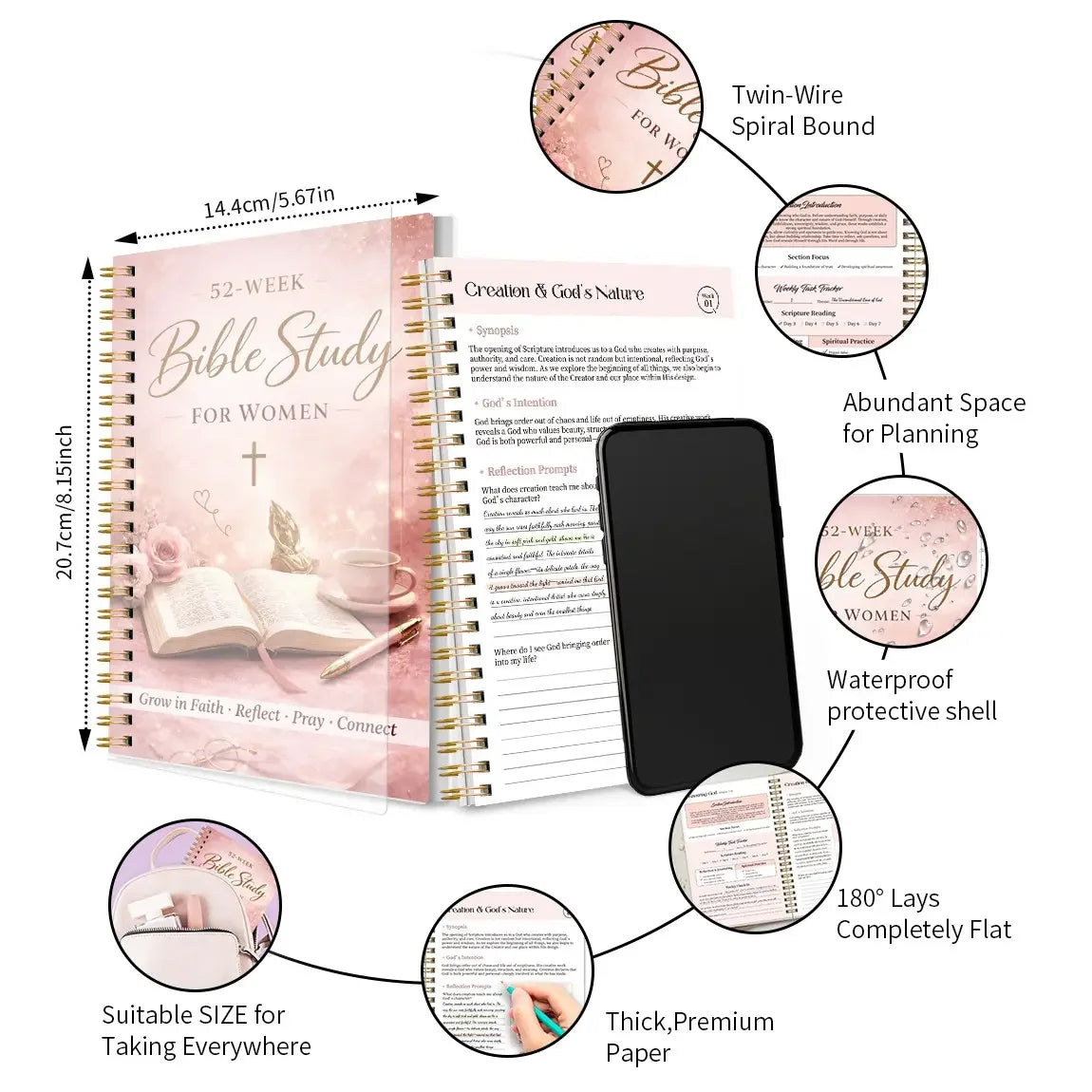 52-Week Women’s Bible Study Spiral Notebook and Prayer Journal – Shop ...