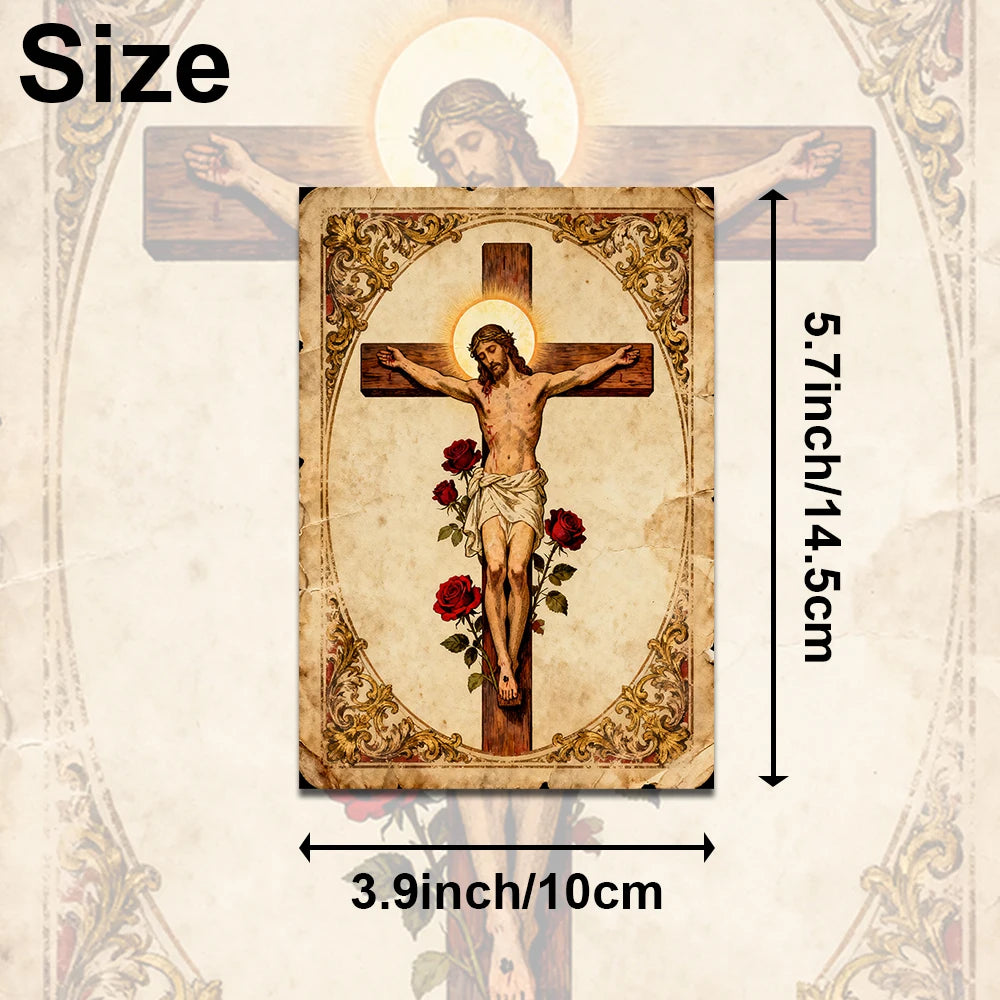 20pcs Retro Bible Verse Greeting Cards,Christian Faith Inspirational Quote Postcards,Religious Wall Decor,Gift For Office,Church