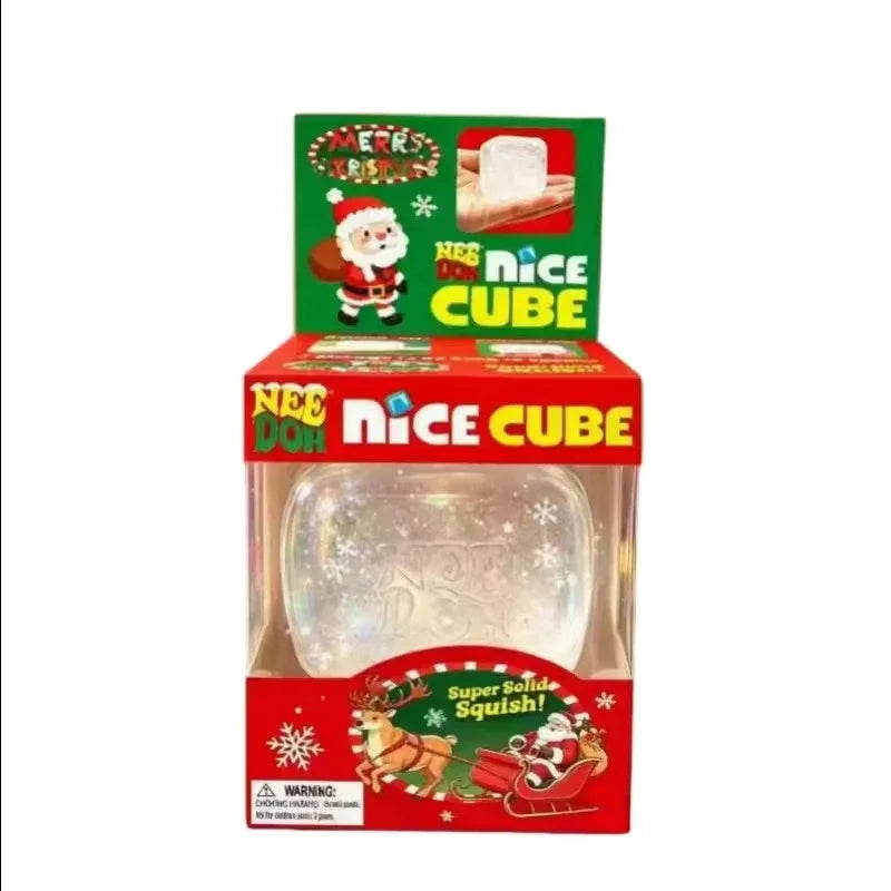 Schylling NeeDoh Nice Cube Sensory Fidget Toy, Soft Squishy Squeeze Cube, Anti-Anxiety Stress Relief Focus Toy