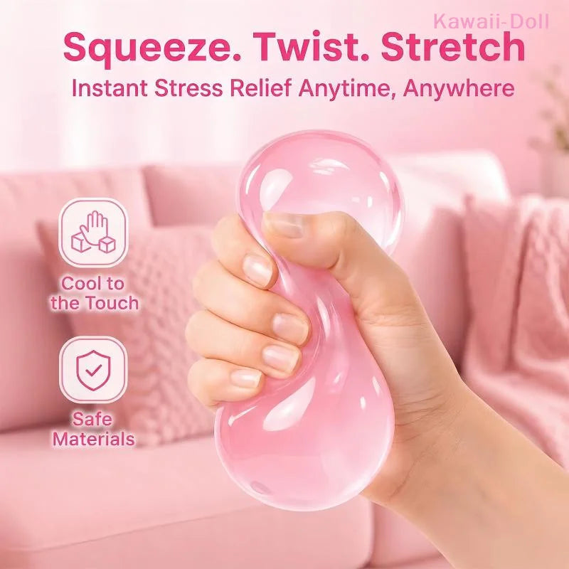 Coconut Oil Pressure Ball Soft Novelty Toy Slow Rebound Portable Desktop Squeezer For Relaxation And Stress Relief[DO]