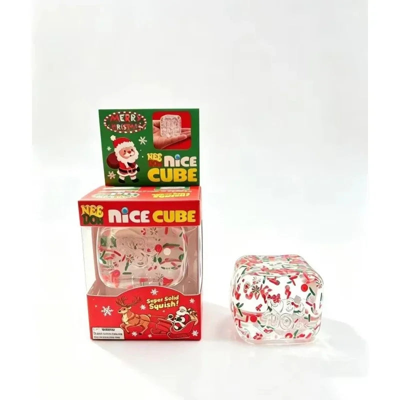 Schylling NeeDoh Nice Cube Sensory Fidget Toy, Soft Squishy Squeeze Cube, Anti-Anxiety Stress Relief Focus Toy