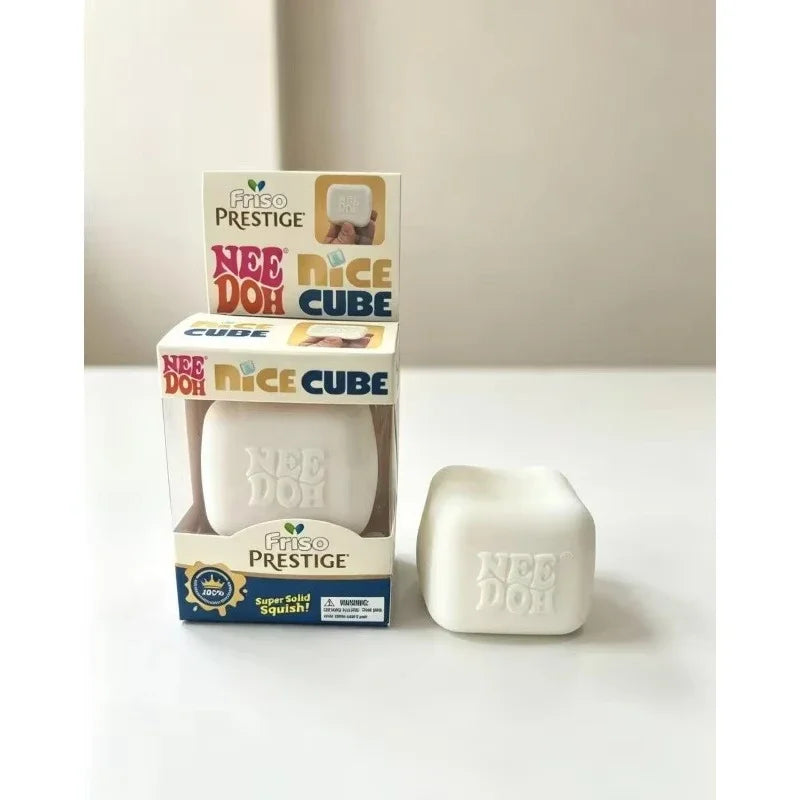 Schylling NeeDoh Nice Cube Sensory Fidget Toy, Soft Squishy Squeeze Cube, Anti-Anxiety Stress Relief Focus Toy