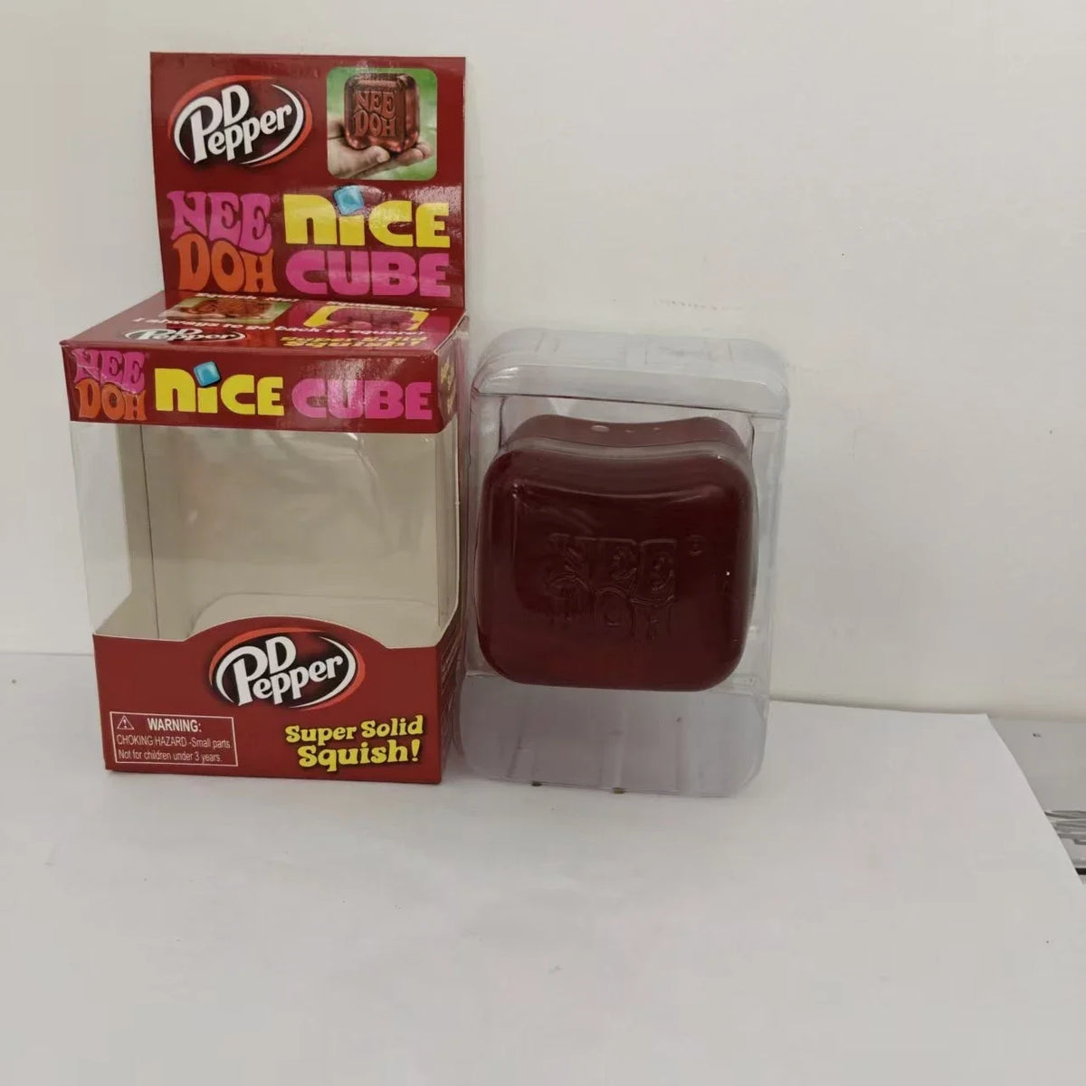 Schylling NeeDoh Nice Cube Sensory Fidget Toy, Soft Squishy Squeeze Cube, Anti-Anxiety Stress Relief Focus Toy