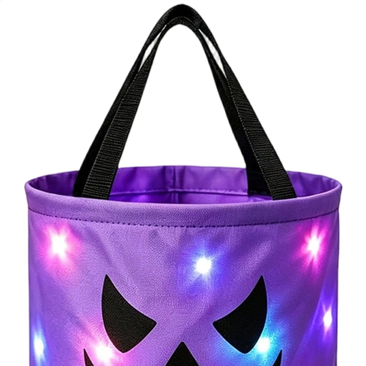 LED Light Up Halloween Pumpkin Candy Basket for Kids