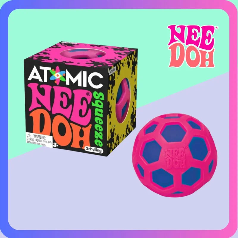 NeeDoh Squishy Schylling Atomic Stress Relief Ball Squishies Blind Box Stress Relief Toy Sensory NeeDoh Fidget Toy Party Gift