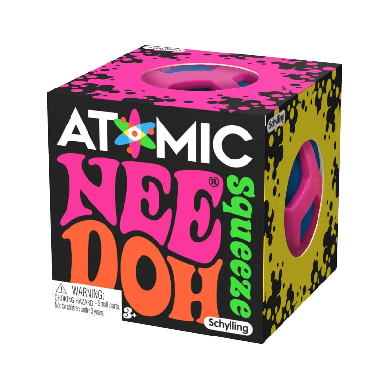 NeeDoh Squishy Schylling Atomic Stress Relief Ball Squishies Blind Box Stress Relief Toy Sensory NeeDoh Fidget Toy Party Gift