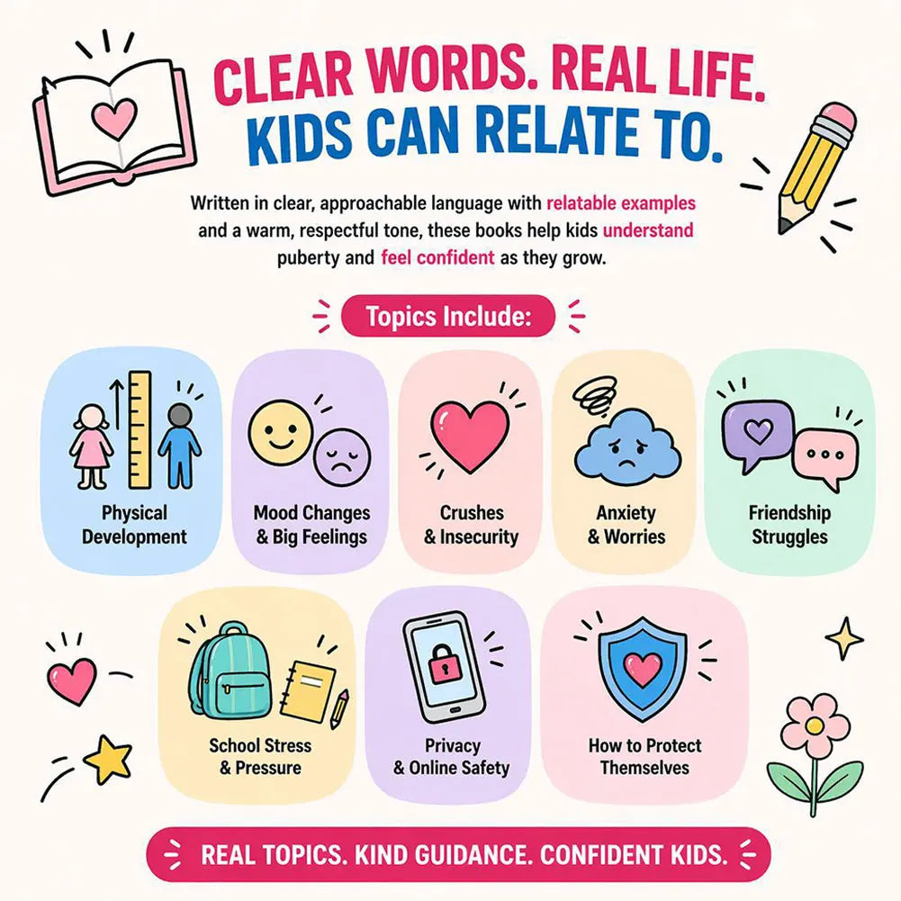 A GROWING-UP GUIDEFOR TEEN GIRLS /GUYS Helps Teens Understand How To Deal with Puberty Books on Adolescent Development