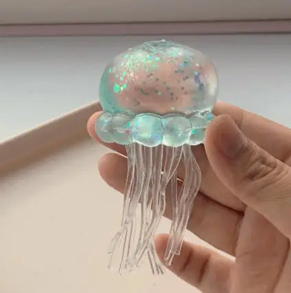 Trending Nee Doh Jellyfish Squish Toy, Soft Jelly Squeeze Stress Relief Fidget Toy, Sensory NeeDoh for Kids & Adults New